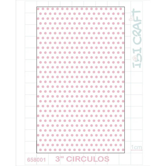 Plantilla de 3 pulg Texturado 2D Círculos Ibicraft