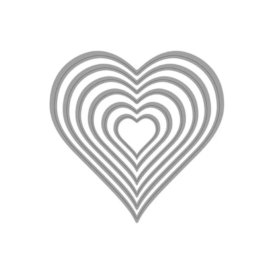 Troquel de 3 pulg Corazones Ibicraft