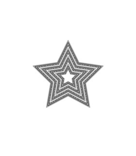 Troquel de 3 pulg Estrellas Ibicraft