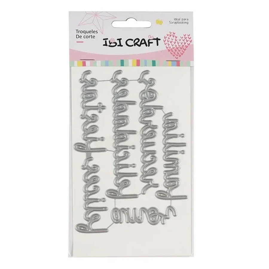 Plantilla de 4.25 pulg Texturado 2D Frases Ibicraft