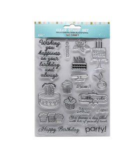 Sello Siliconado Cristal 6 x 8 pulg Party Ibicraft