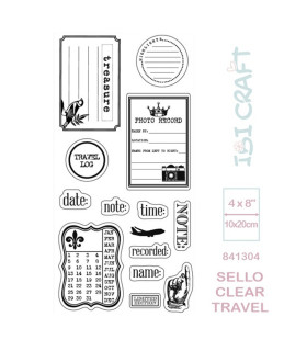 Sello Siliconado Cristal 4 x 8 pulg Travel Ibicraft