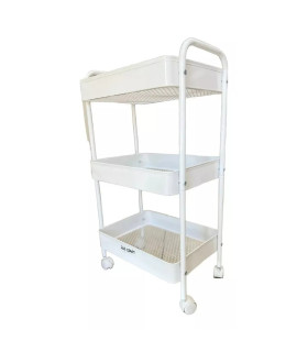 Carro Organizador Móvil Rosa 43 x 78 x 31 cm Blanco Ibicraft