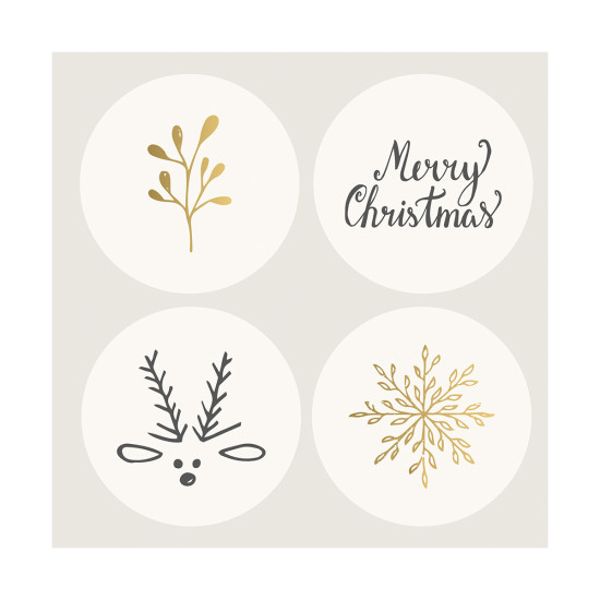 Servilletas 33 x 33 cm Chic Xmas