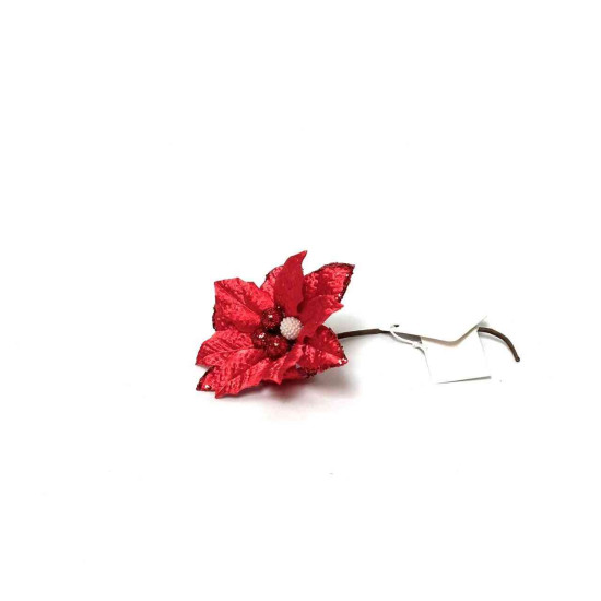 Adorno Flor Roja 10 cm Alparamis A24-4022G