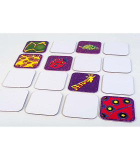 Juego de Memoria Memo Zoo Animales Y Pieles