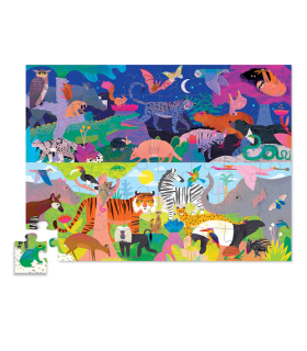 Puzzle 48 Piezas Opuestos Dia y Noche