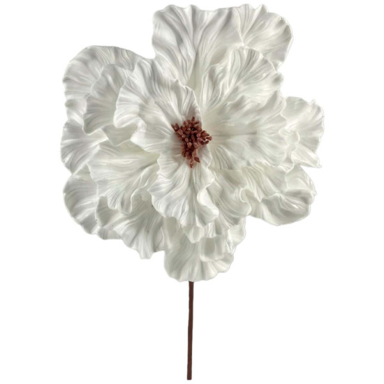 Adorno de Flor Blanca 20 cm Alparamis