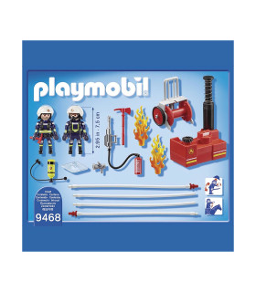 Bomberos Con Bomba De Agua Juguete Playmobil