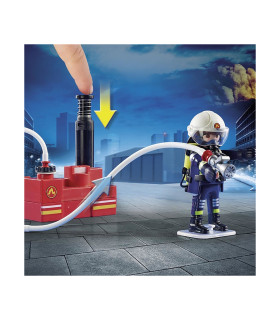 Bomberos Con Bomba De Agua Juguete Playmobil
