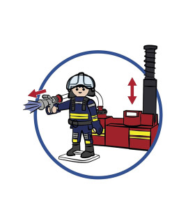 Bomberos Con Bomba De Agua Juguete Playmobil