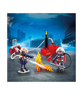 Bomberos Con Bomba De Agua Juguete Playmobil