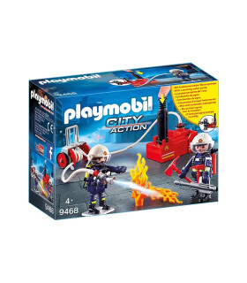 Bomberos Con Bomba De Agua Juguete Playmobil