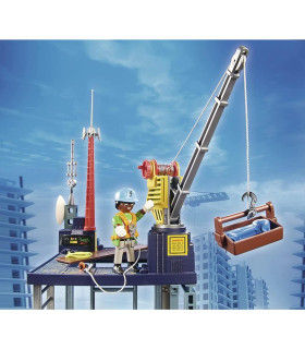 Playmobil City Life Starter Pack Construcción Con Grua