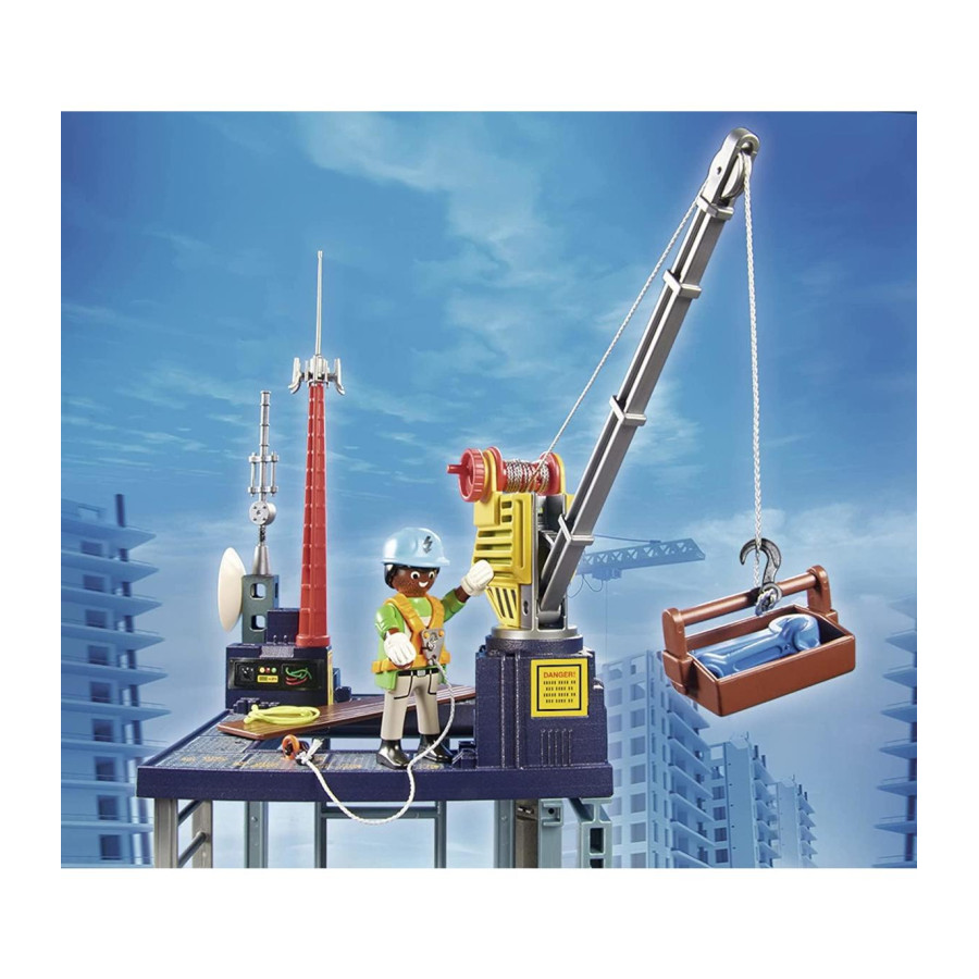 Playmobil City Life Starter Pack Construcción Con Grua