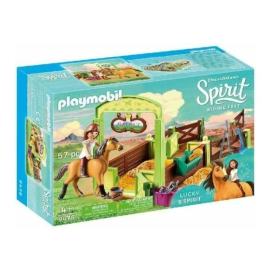 Playmobil Lucky Y Spirit Con Establo