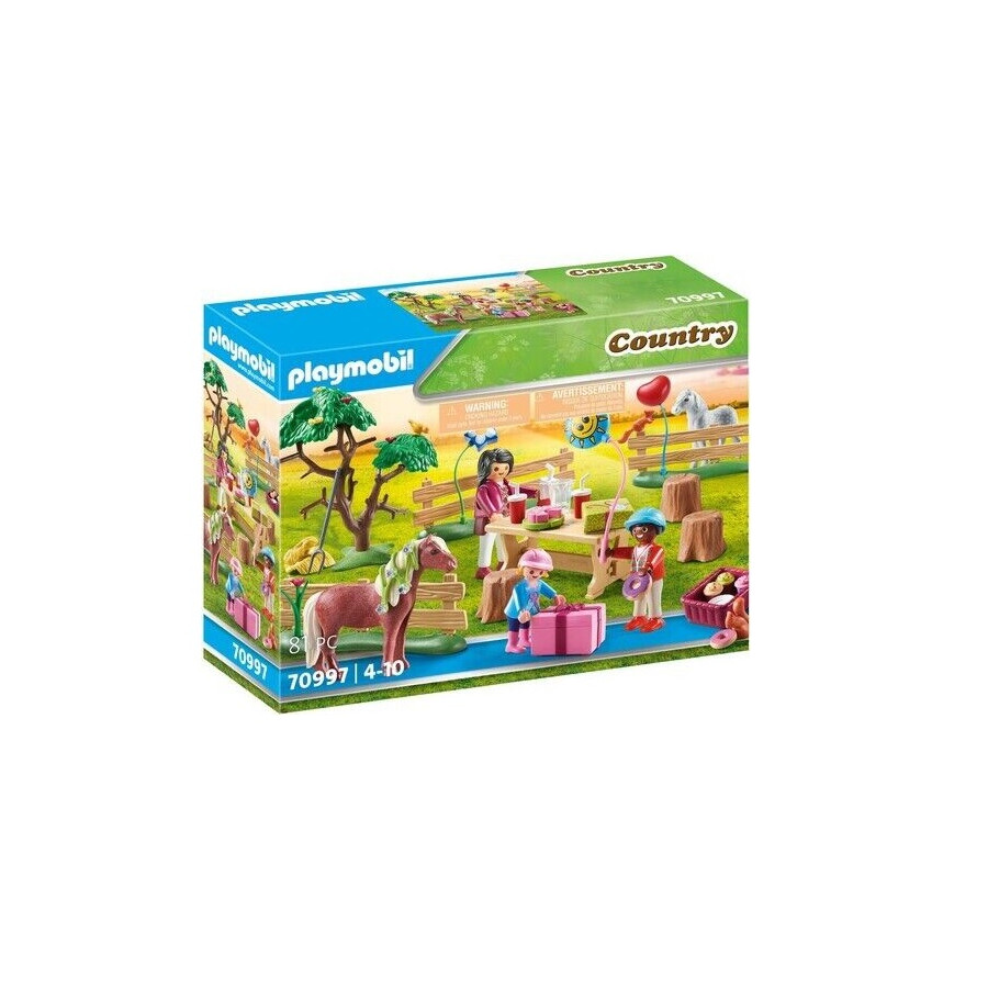 Playmobil Fiesta De Cumpleaños En La Granja De Ponis