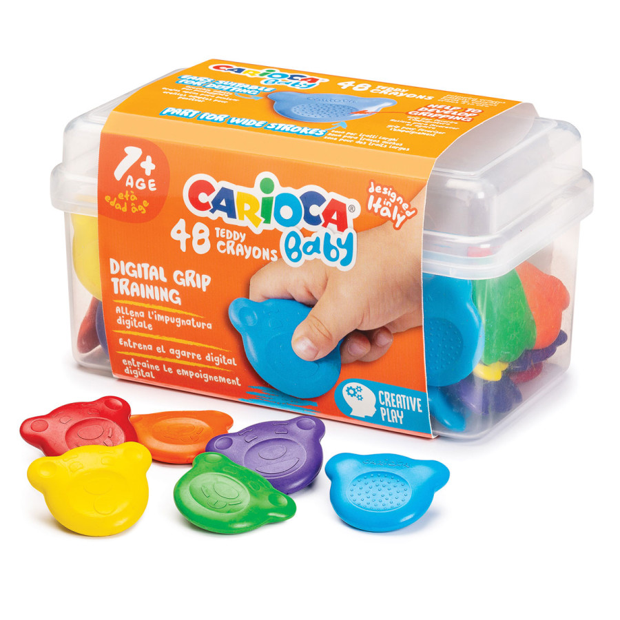 Crayones Teddy Baby Carioca x 48