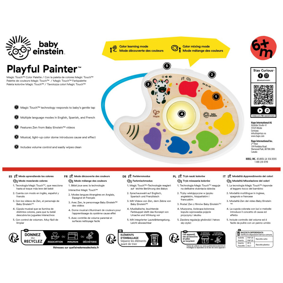 Paleta de Juguete Alegre Pintor Hape