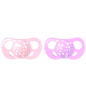 2 Chupetes 6M Rosa y Púrpura Twistshake