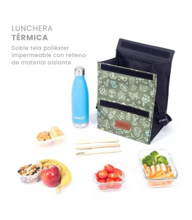 Lunchera Térmica 8 Lts Doodle Wall Chilly