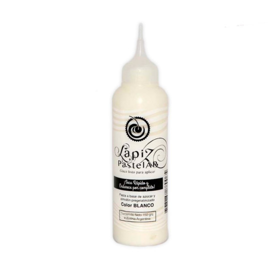 Lápiz Pastelar Aplicador De Glacé Blanco 150grs
