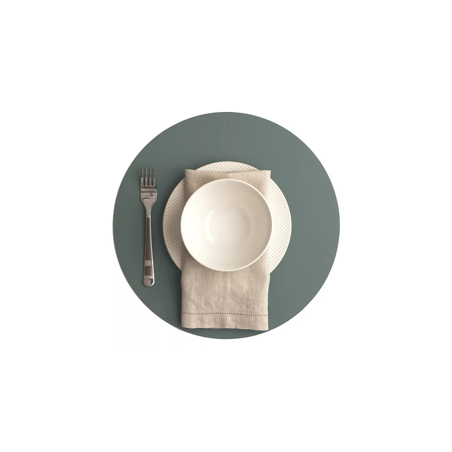 Individual De Mesa Circular Eucaliptus