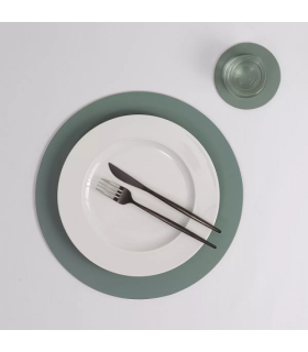 Individual De Mesa Circular Eucaliptus