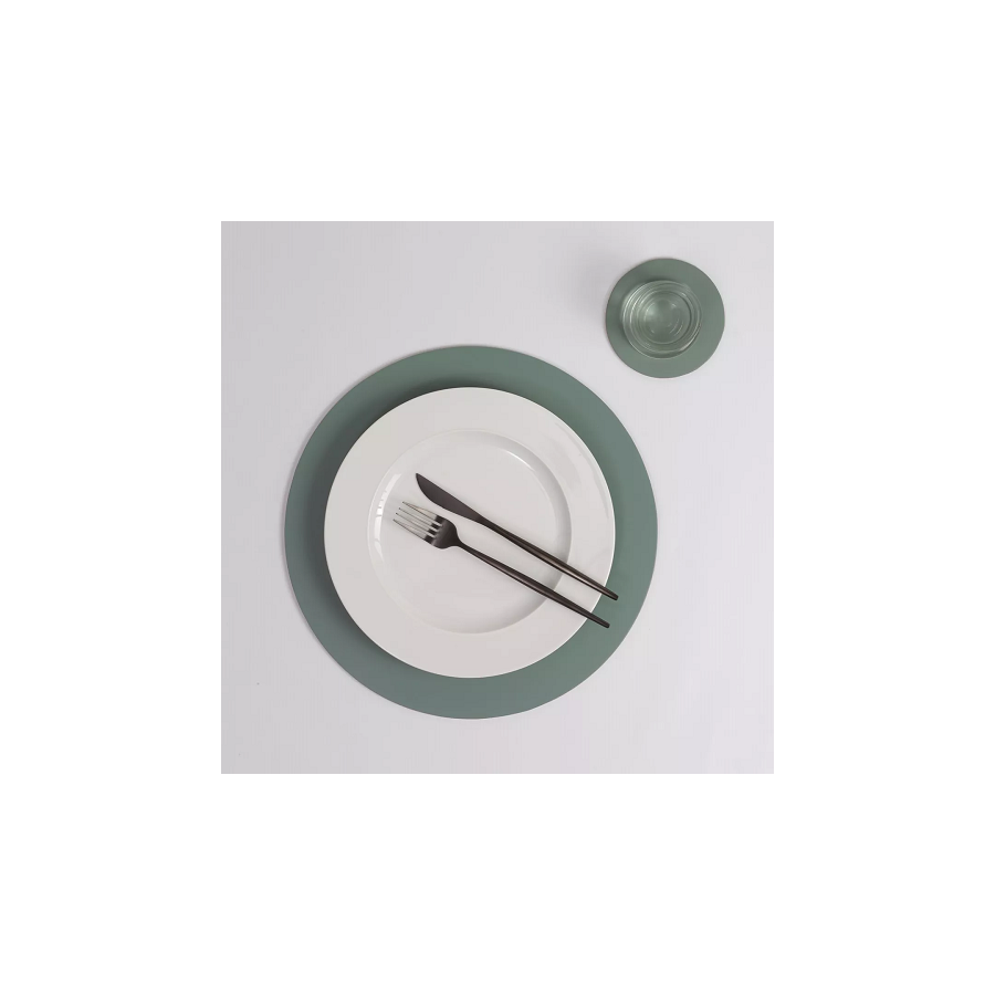 Individual De Mesa Circular Eucaliptus