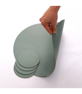 Individual De Mesa Circular Eucaliptus