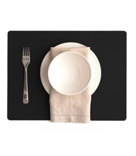 Individual De Mesa Rectangular Negro