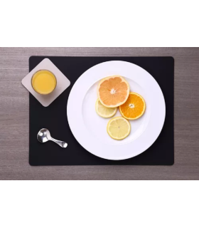 Individual De Mesa Rectangular Negro