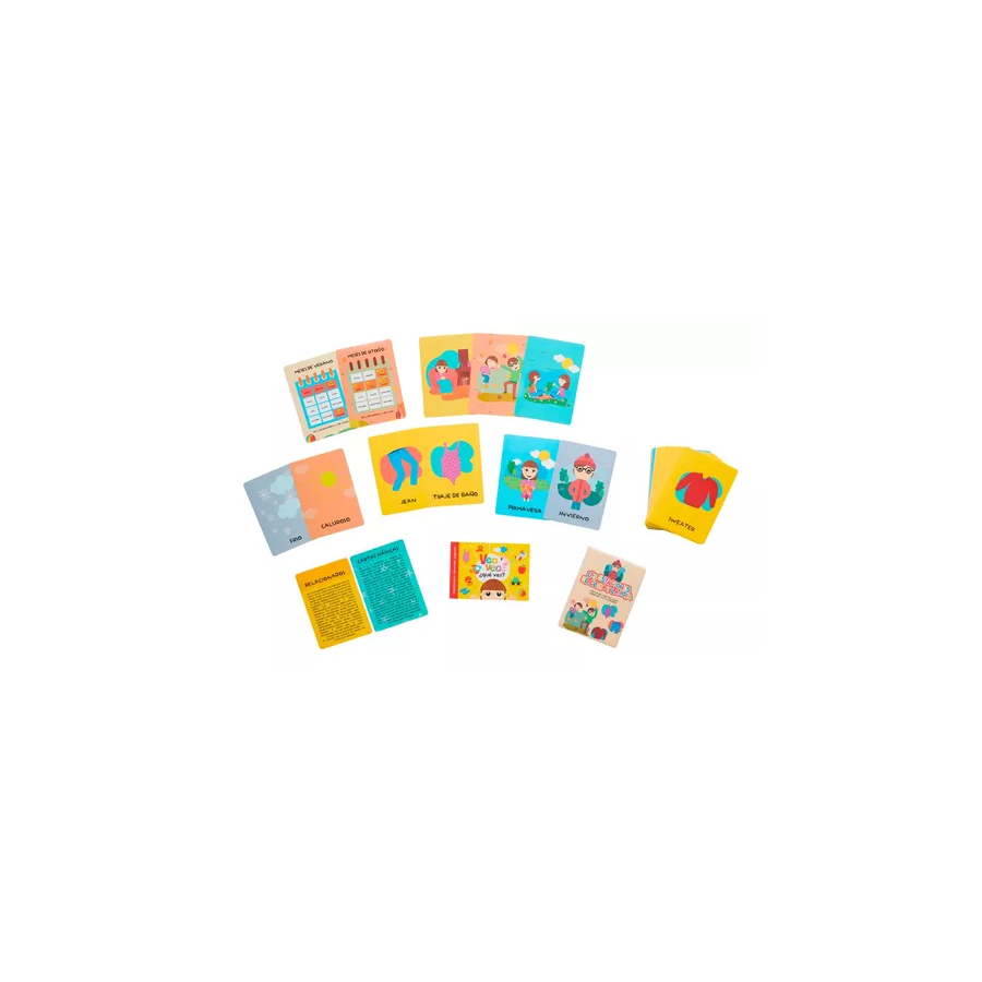 Cartas Didácticas Estaciones Clima Y Ropa Barco De Papel