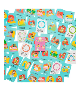 Cartas Didácticas Ingles Routines And Time Barco De Papel