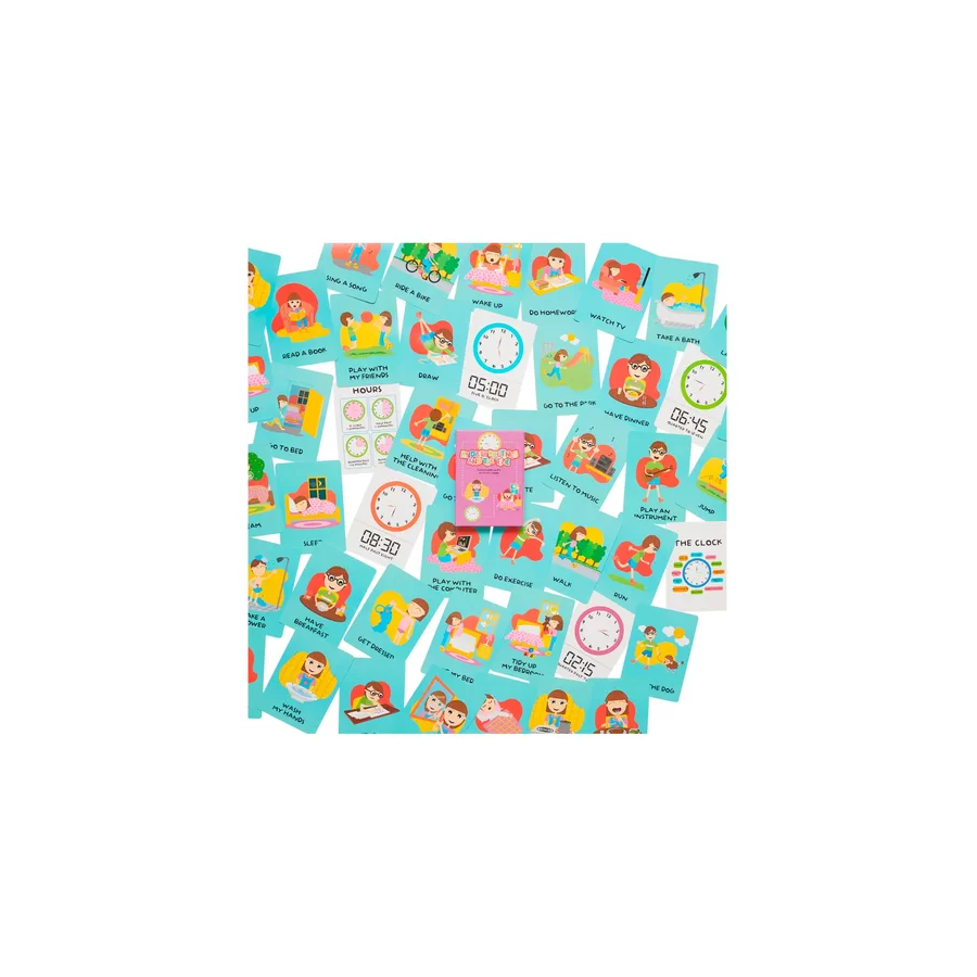 Cartas Didácticas Ingles Routines And Time Barco De Papel