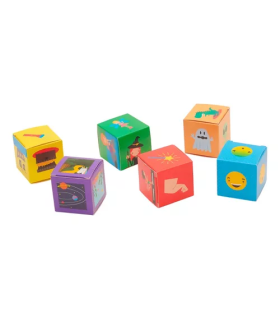 Juego De Mesa Cuentos Fantásicos Con Cubos Barco De Papel