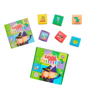 Juego De Mesa Cuentos Fantásicos Con Cubos Barco De Papel