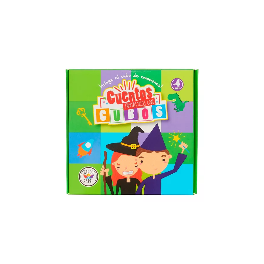 Juego De Mesa Cuentos Fantásicos Con Cubos Barco De Papel