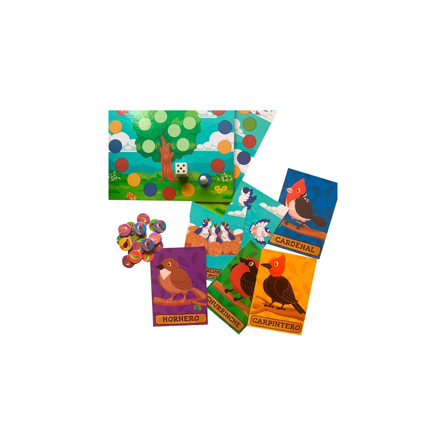 Juego De Mesa El Árbol De Las Aves Barco De Papel