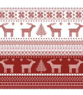 Mantel 138 x 220 cm Helene Red Xmas