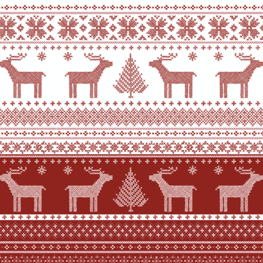 Mantel 138 x 220 cm Helene Red Xmas