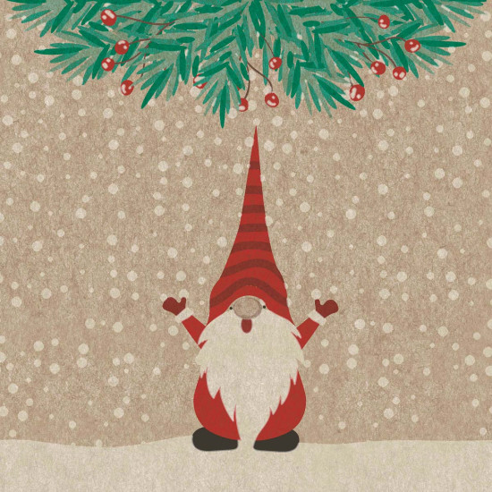 Servilletas Recicladas 24 x 24 cm Happy Santas Xmas