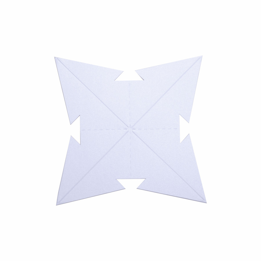 Estrella para Armar 28 cm Plateada