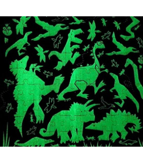 Rompecabezas Fluo 81 Pzas Dinosaurios