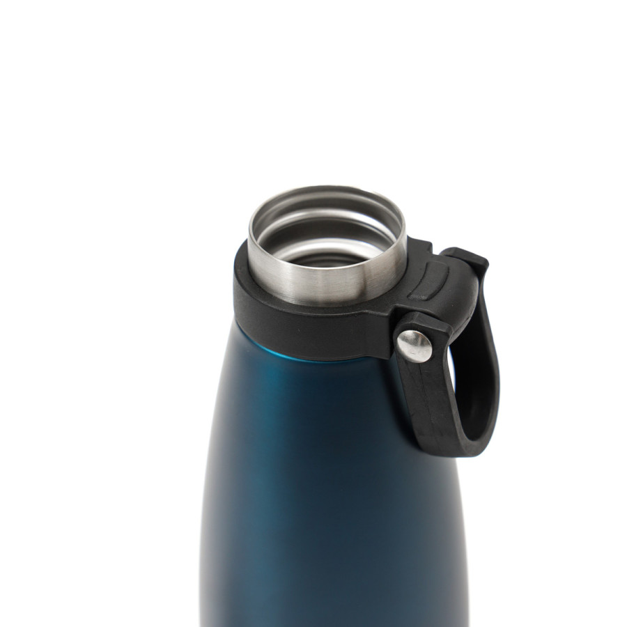 Botella Térmica 500 ml con Tapa a Rosca y Manija Thermos Azul Noche