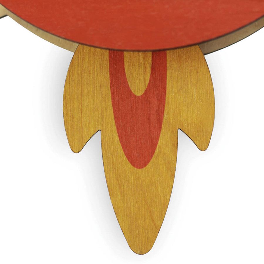 Reloj Péndulo Cohete Woodaloo