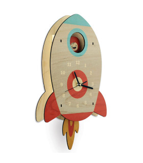 Reloj Péndulo Cohete Woodaloo
