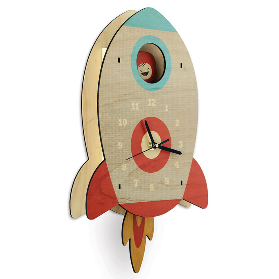 Reloj Péndulo Cohete Woodaloo