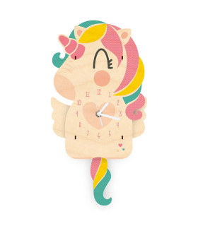 Reloj Péndulo Unicornio Isabella Woodaloo