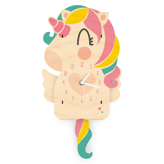 Reloj Péndulo Unicornio Isabella Woodaloo